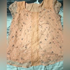 Lauren Conrad size large fits like medium dress shirt.